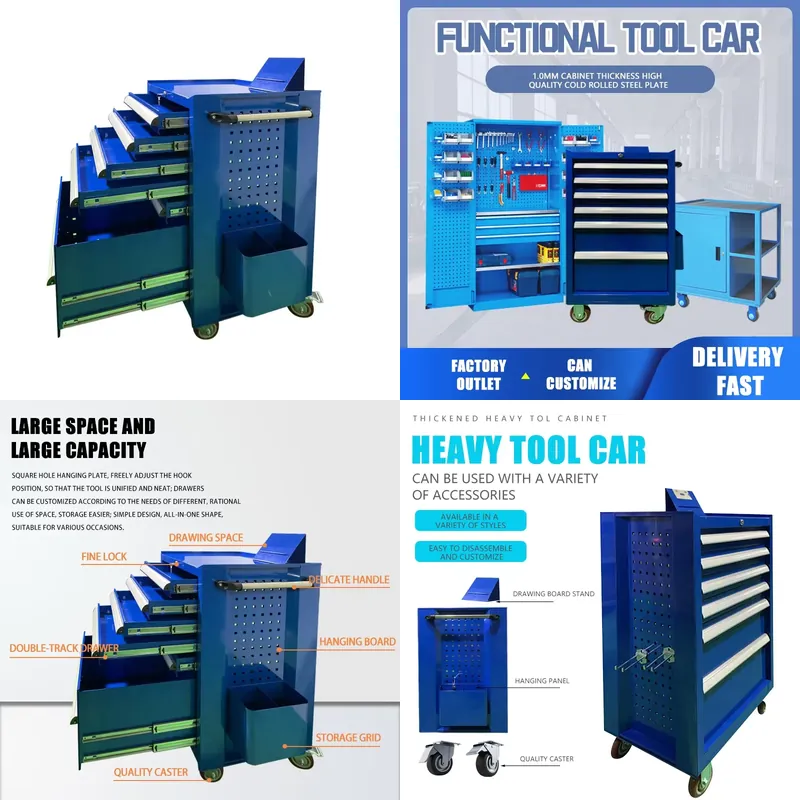 Workshop Tools Wholesale - Carrinho de Ferramentas Profissional Multifuncional Fenghui
