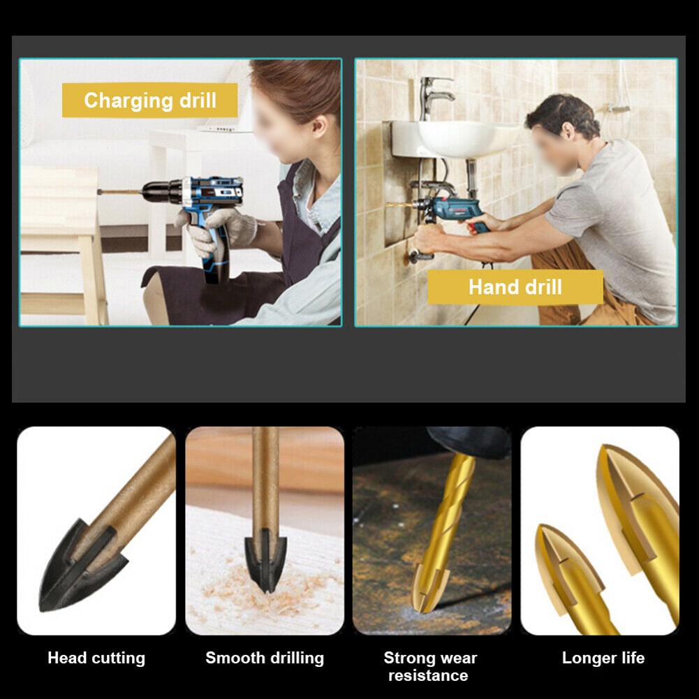 10 pçs 6/8mm broca titânio cer - Workshop Cutting Tools avaliação e preço